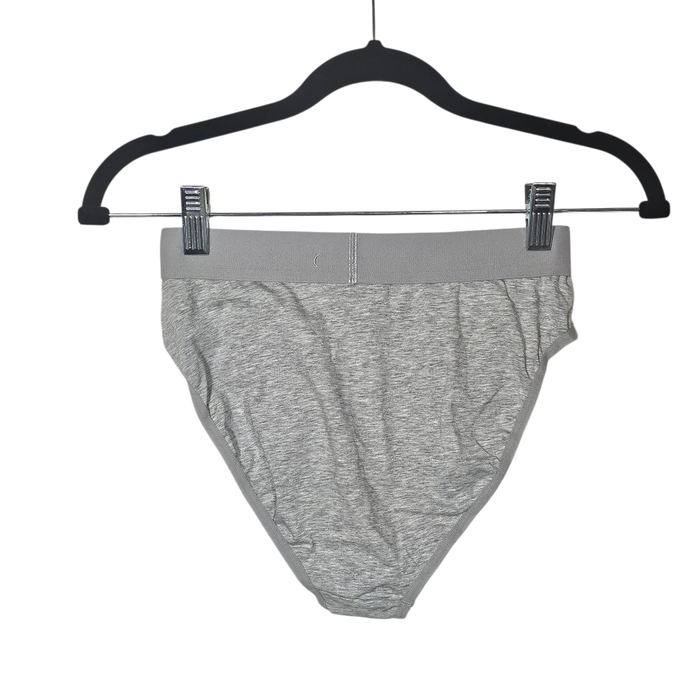 Everlane The Cotton High Waisted Boy Brief Underwear in Grey•Size S•NWT! - Picture 4 of 8